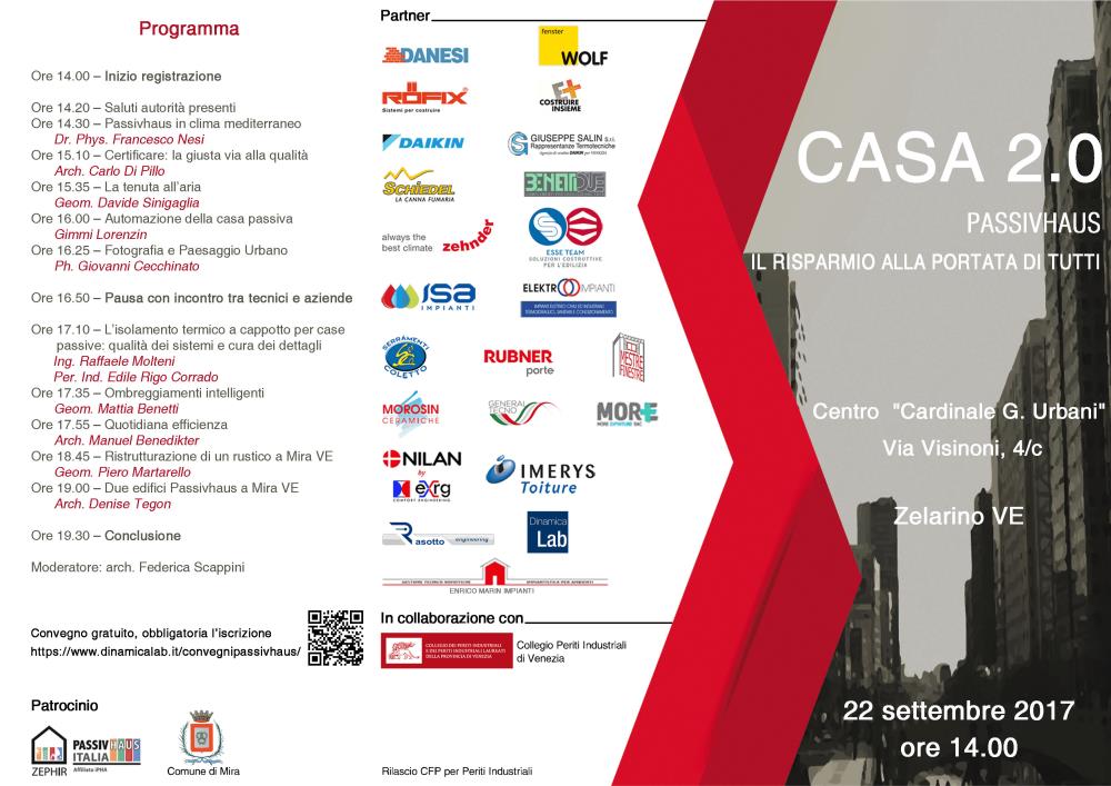 Evento "Casa 2.0 - Passivhaus il risparmio alla portata di tutti"